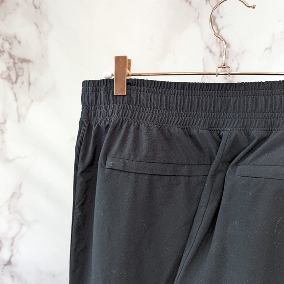 Athleta Jogger Womens 6 Small Black Lined Jersey Brooklyn Ankle Pants - Picture 13 of 13